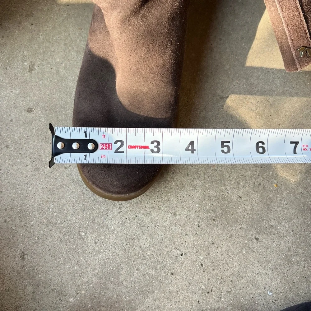 Koolaburra by Ugg Long Brown Boots Zip Belt Women’s Sz 7